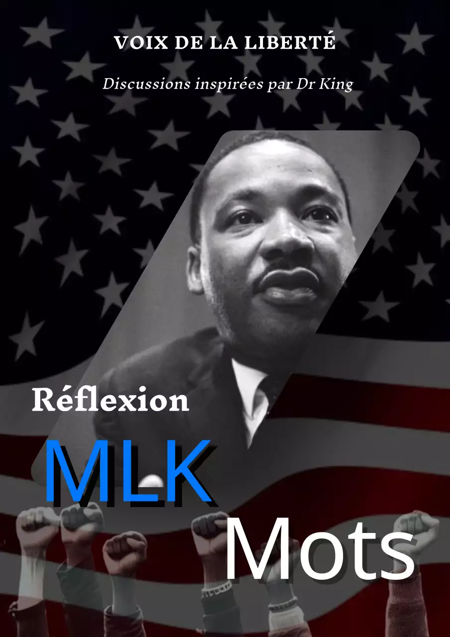 Publicité classique en noir et blanc pour la célébration de la Journée Martin Luther King