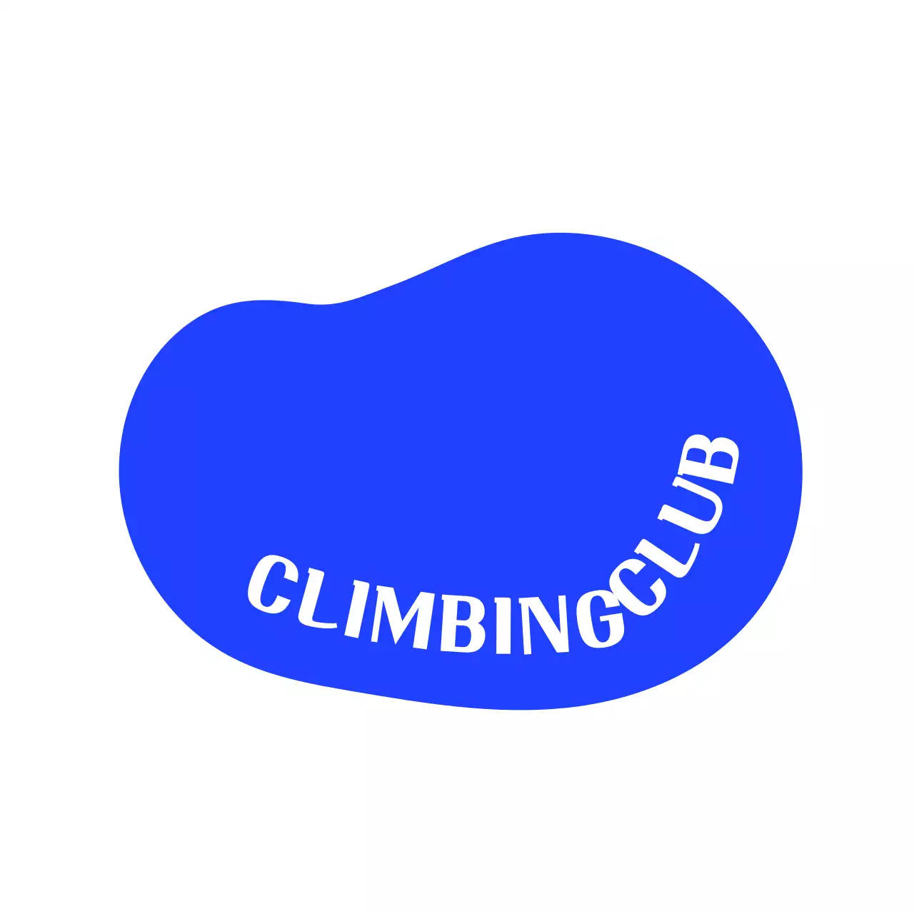 블루 색상 기하학 모형의 심플한 느낌이 있는 클리이밍 동호회