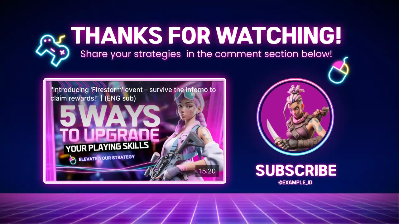 Purple Modern Gaming Promotion YouTube Thumbnail