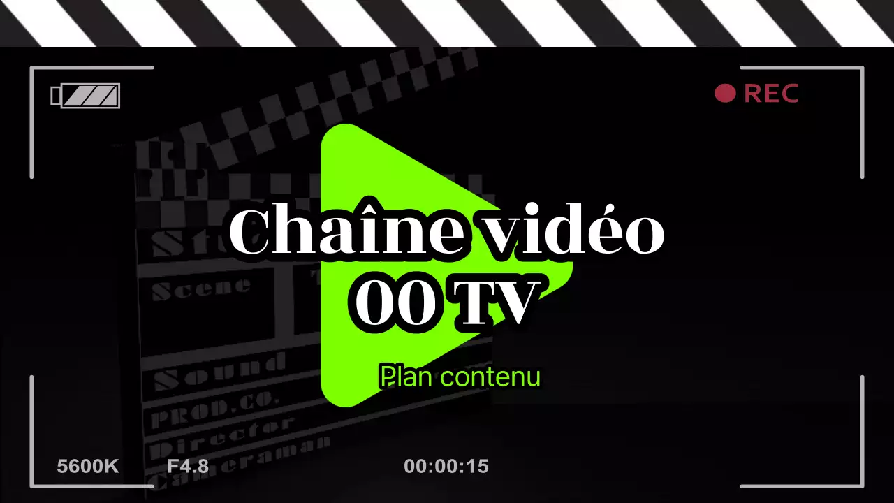 Black & Neon trendy Channel Content Plan proposal