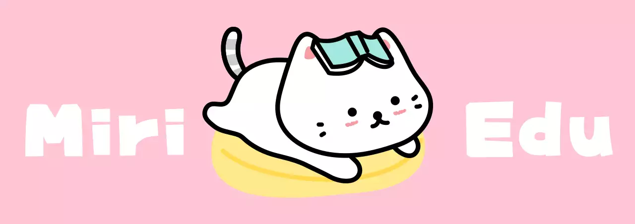 귀여운 일러스트의 교육 학원 홍보용