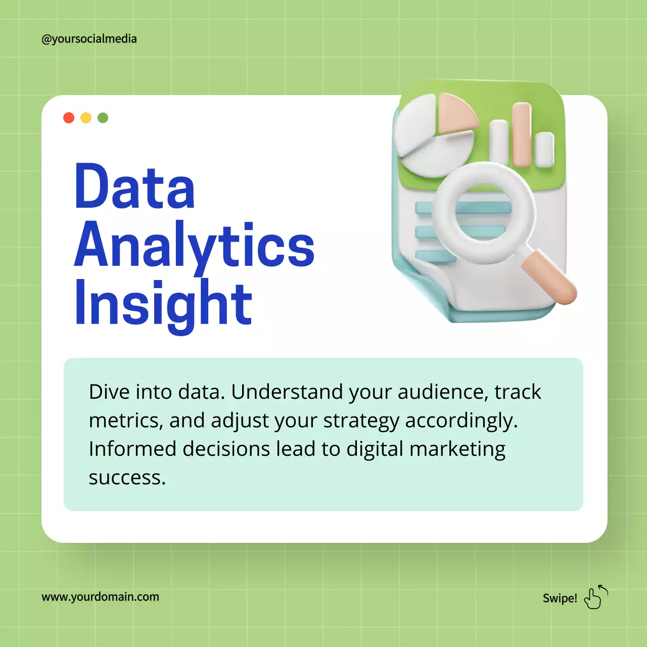 Green Modern Digital Marketing Guide Social Media Post