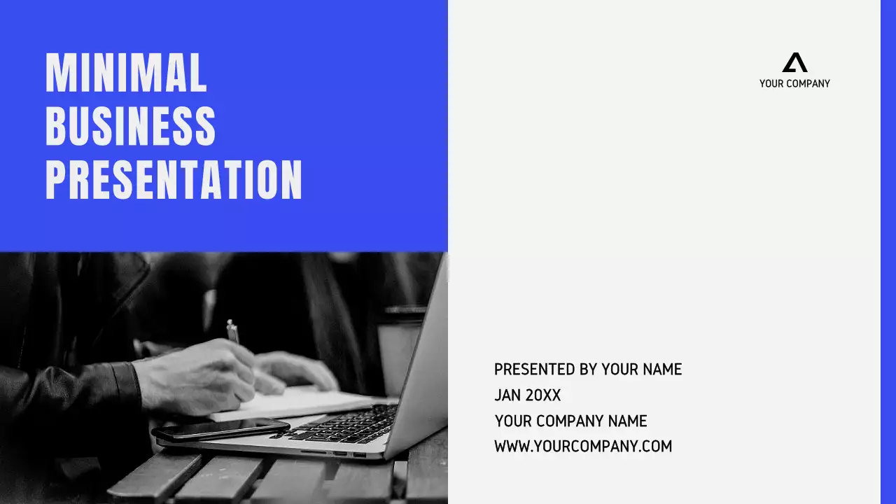 Blue Minimal Business Presentation