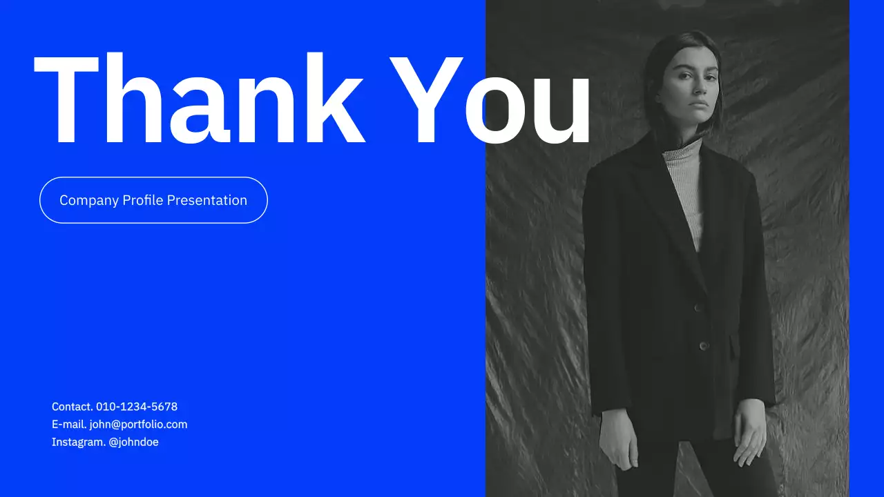 Blue Modern Company Profile Presentation