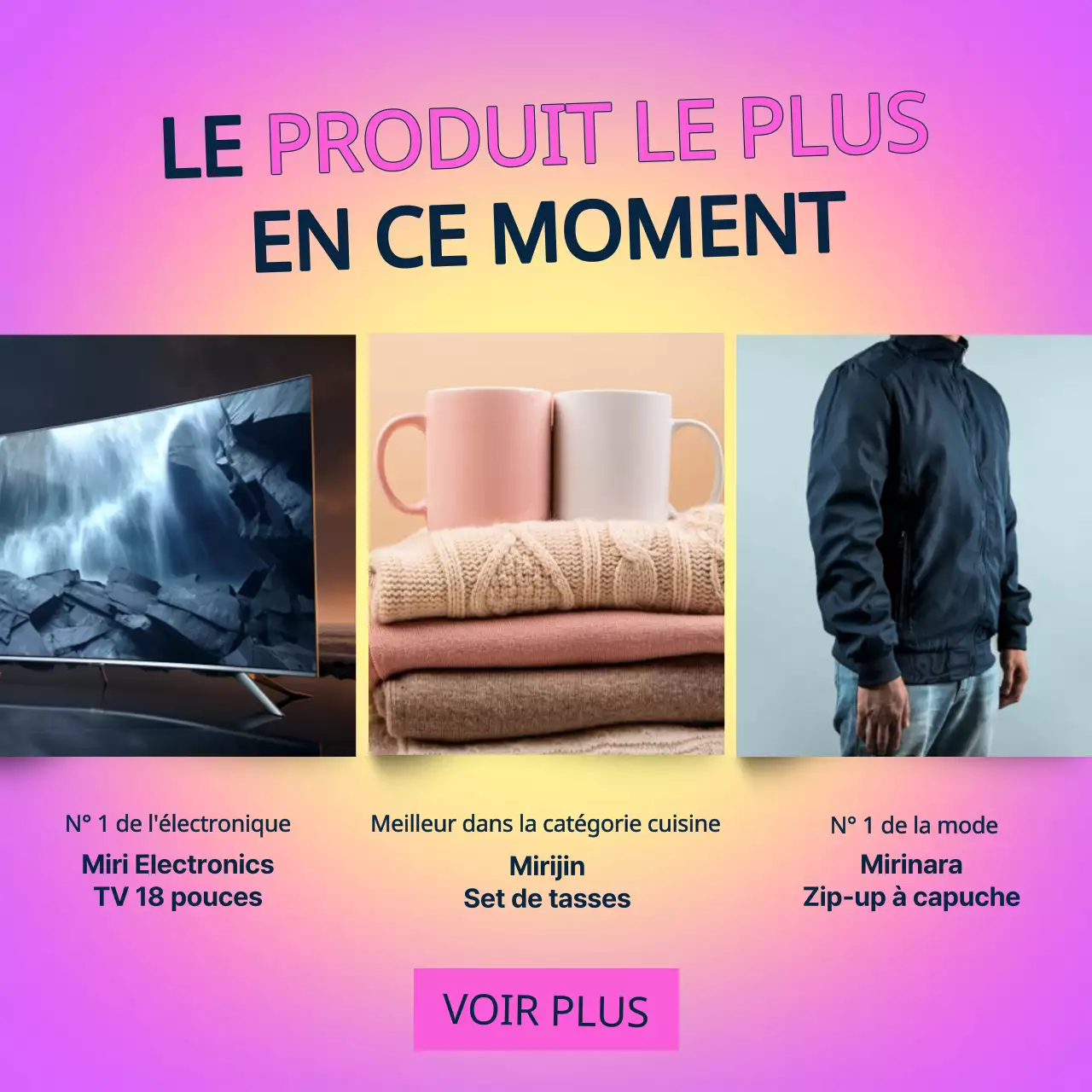 Publicité du vendredi noir tendance marine et rose