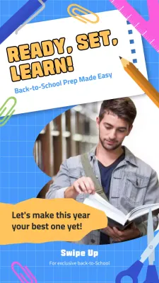 Blue Modern School Promotion Instagram Post