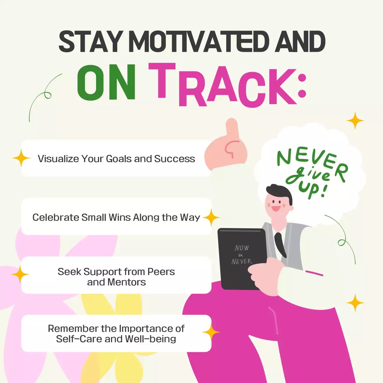 Colourful Trendy Study Announcement Poster