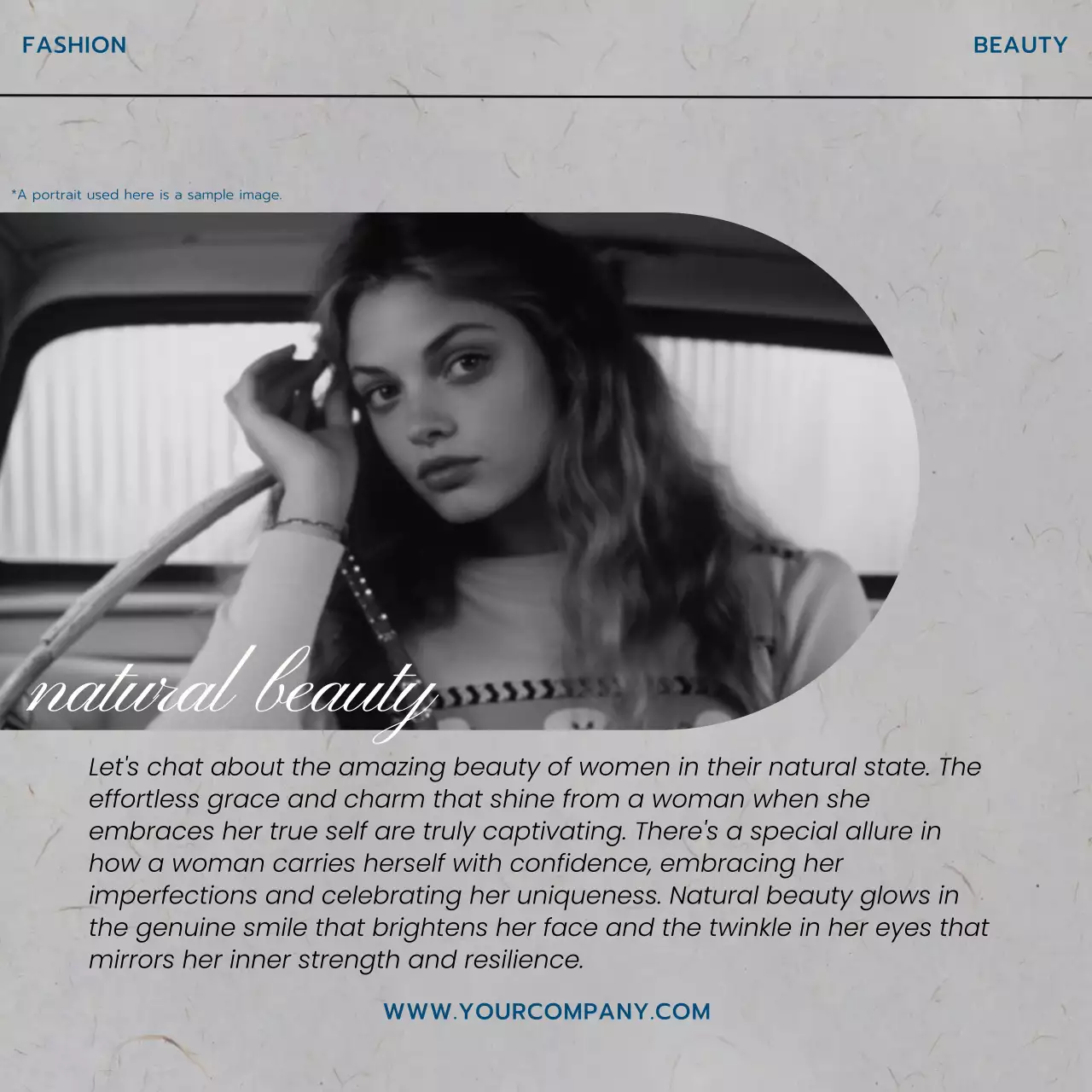 Blue Modern Makeup Promotion Social Media Post