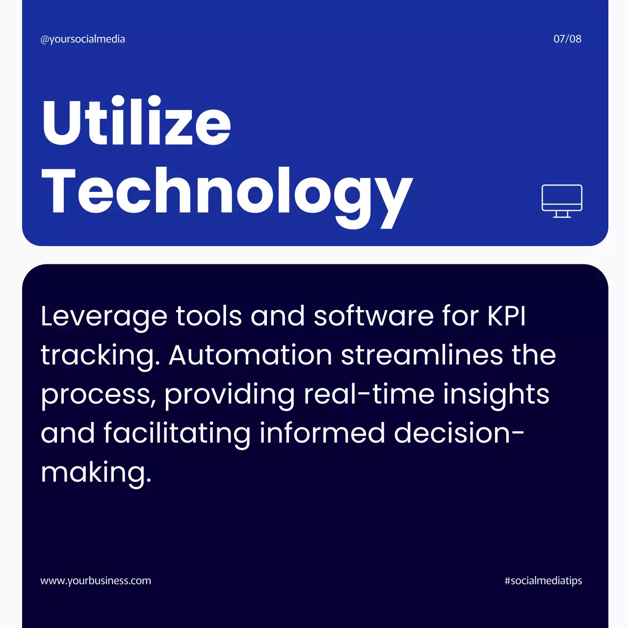 Blue Modern Business Promotion Social Media Post