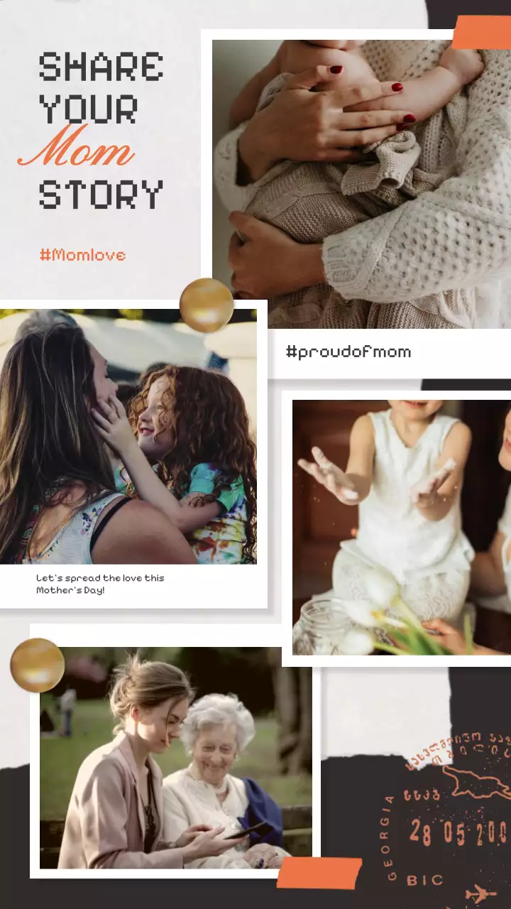 Beige Rustic Motherhood Promotion Instagram Post