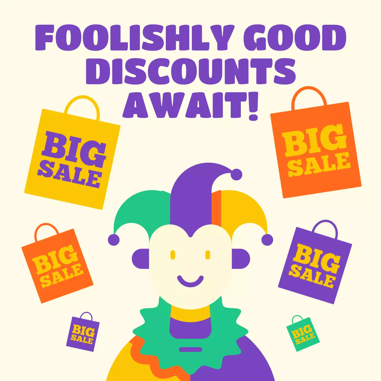 Colorful Trendy Sale Promotion Social Media Post