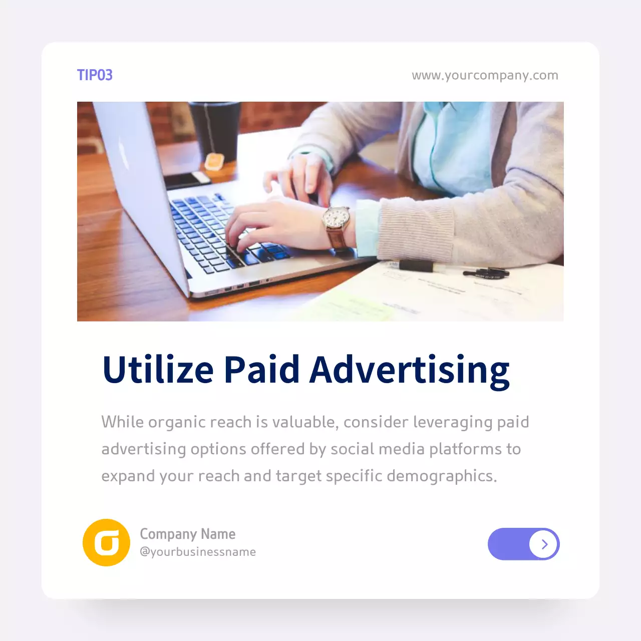 White Modern Marketing Guide Social Media Post