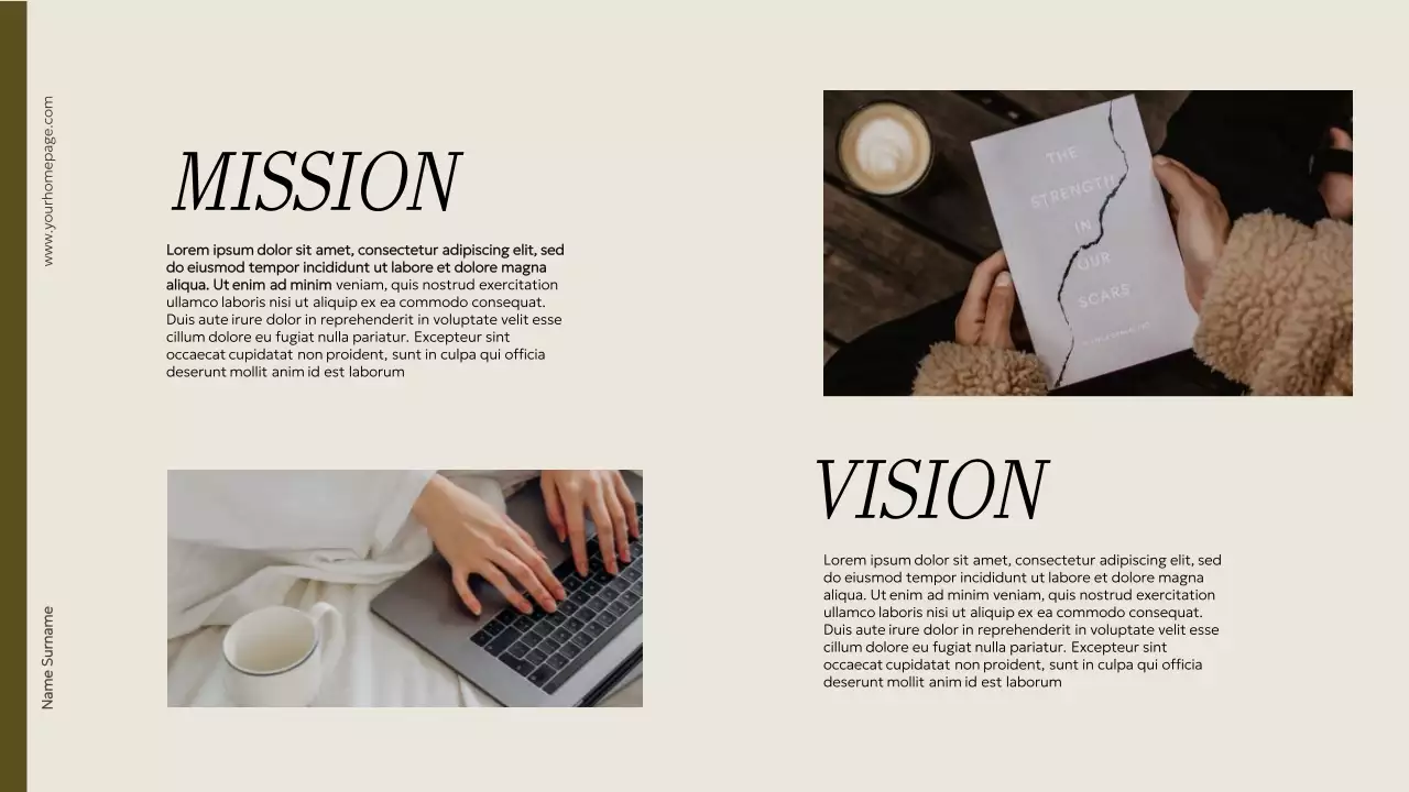 Beige Minimal Portfolio Resume Presentation