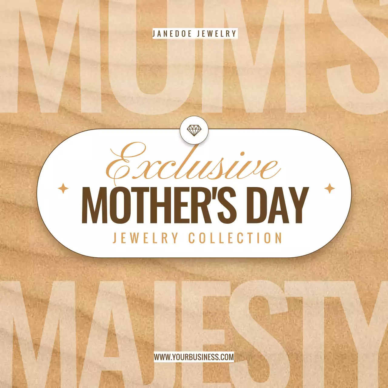 Beige Elegant Jewelry Promotion Social Media Post