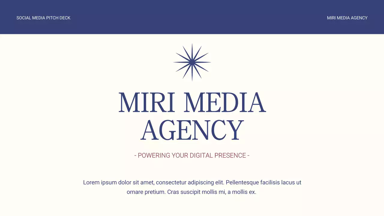 베이지 및 블루 심플 마케팅 보고서 전략