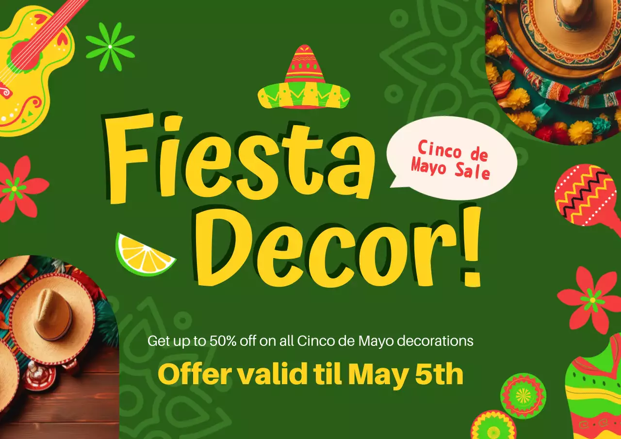 Green Traditional Festival Promotion Poster