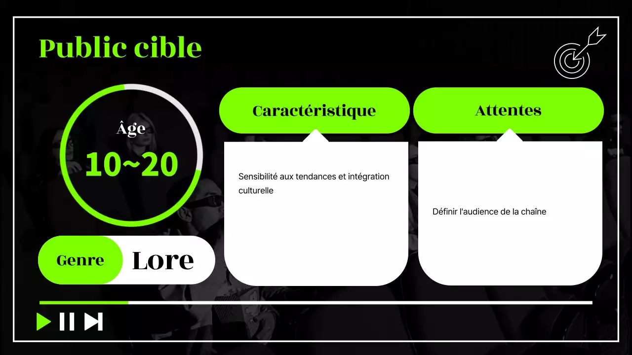 Black & Neon trendy Channel Content Plan proposal