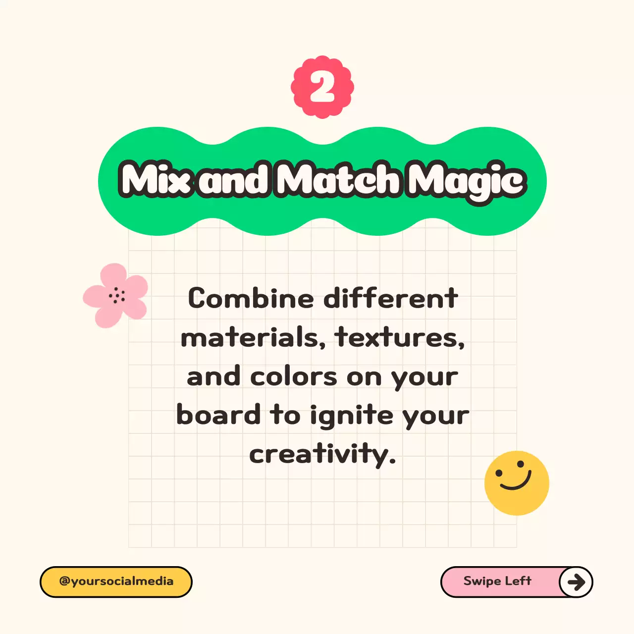 Pink Trendy Crafting Guide Social Media Post