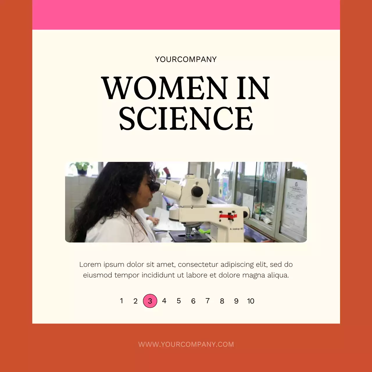 Pink Modern Women's Celebration Promotion Social Media Post