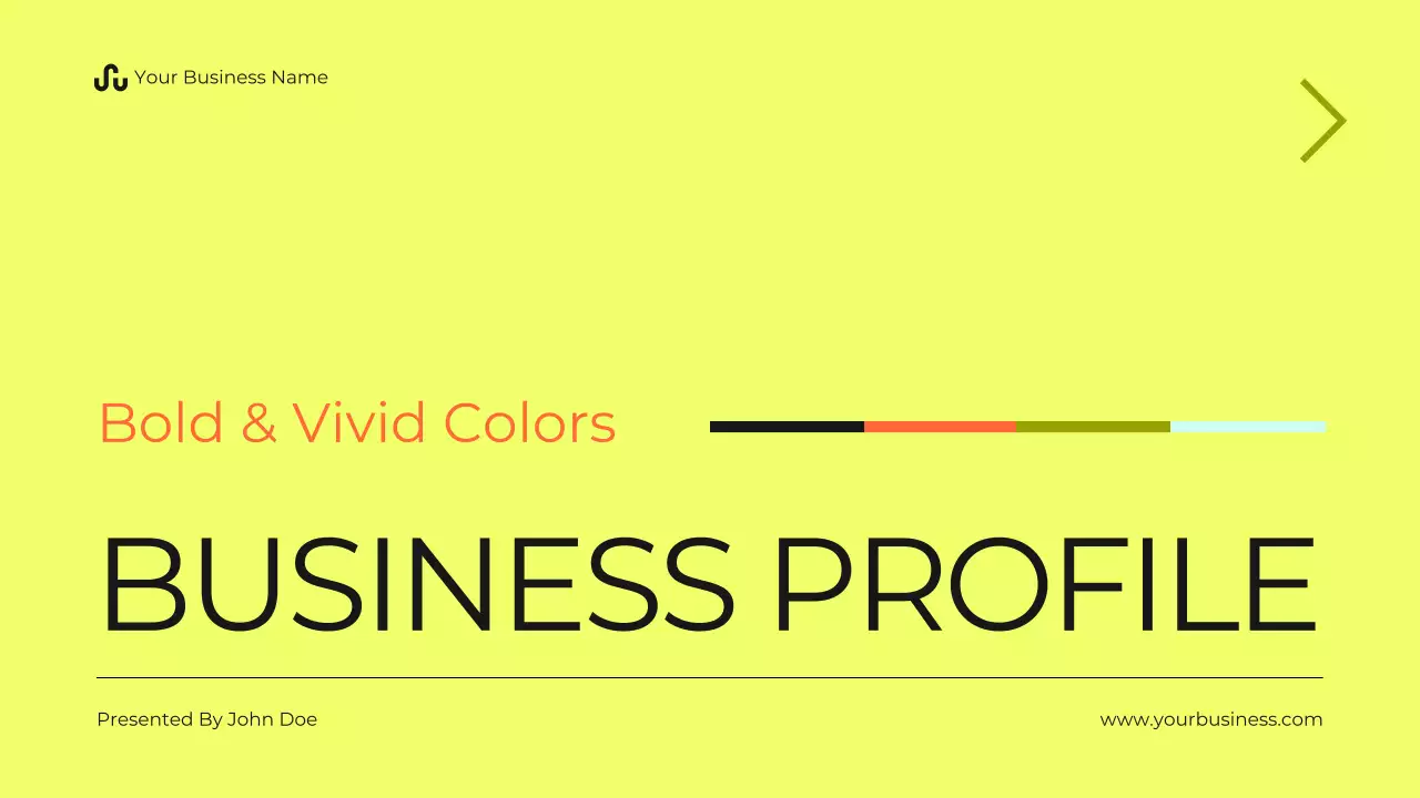 Yellow Modern Business Presentation