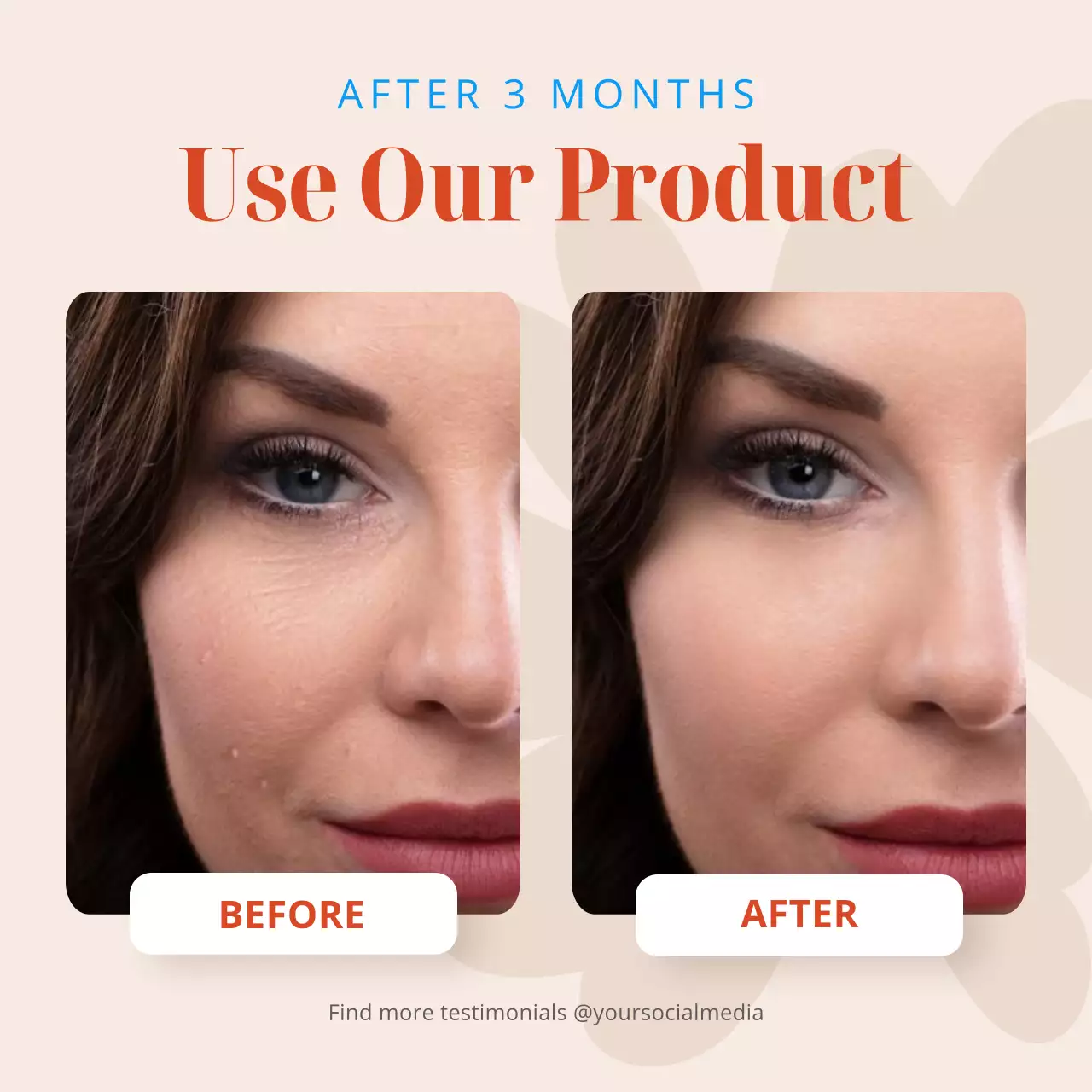 Beige Modern Skincare Promotion Social Media Post