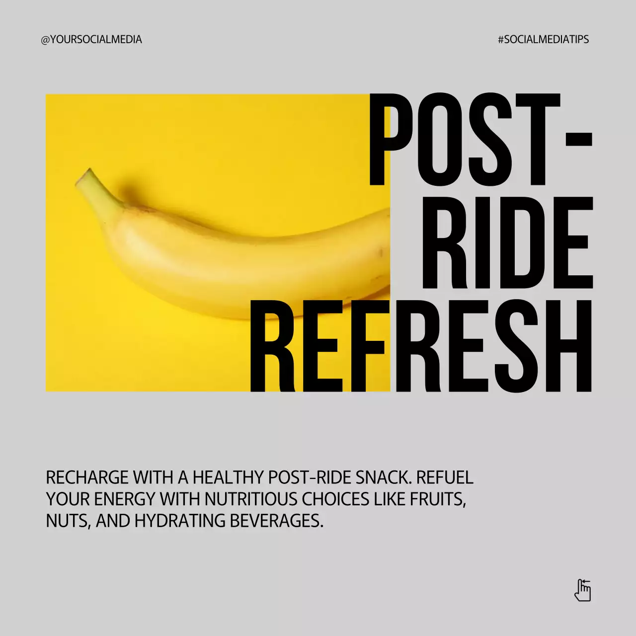 Grey Modern Bike Promotion Social Media Post