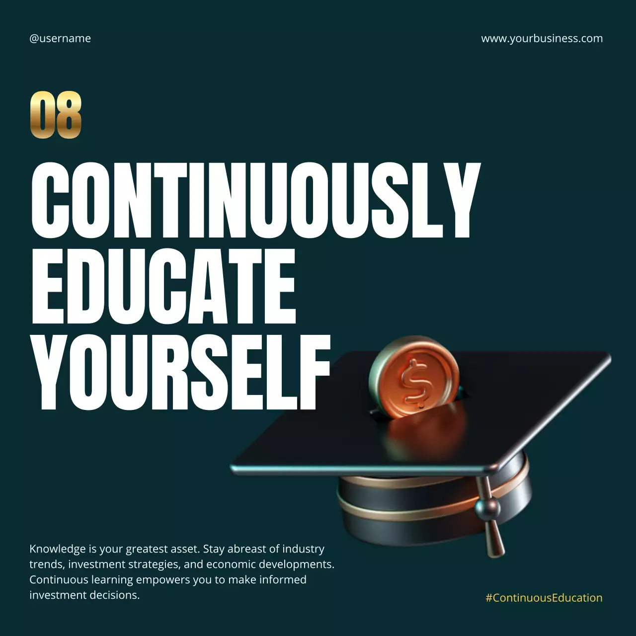 Green Modern Finance Promotion Social Media Post