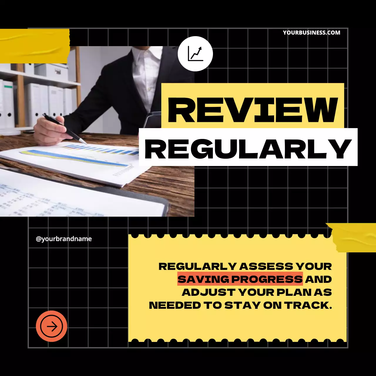 Yellow Bold Finance Promotion Social Media Post