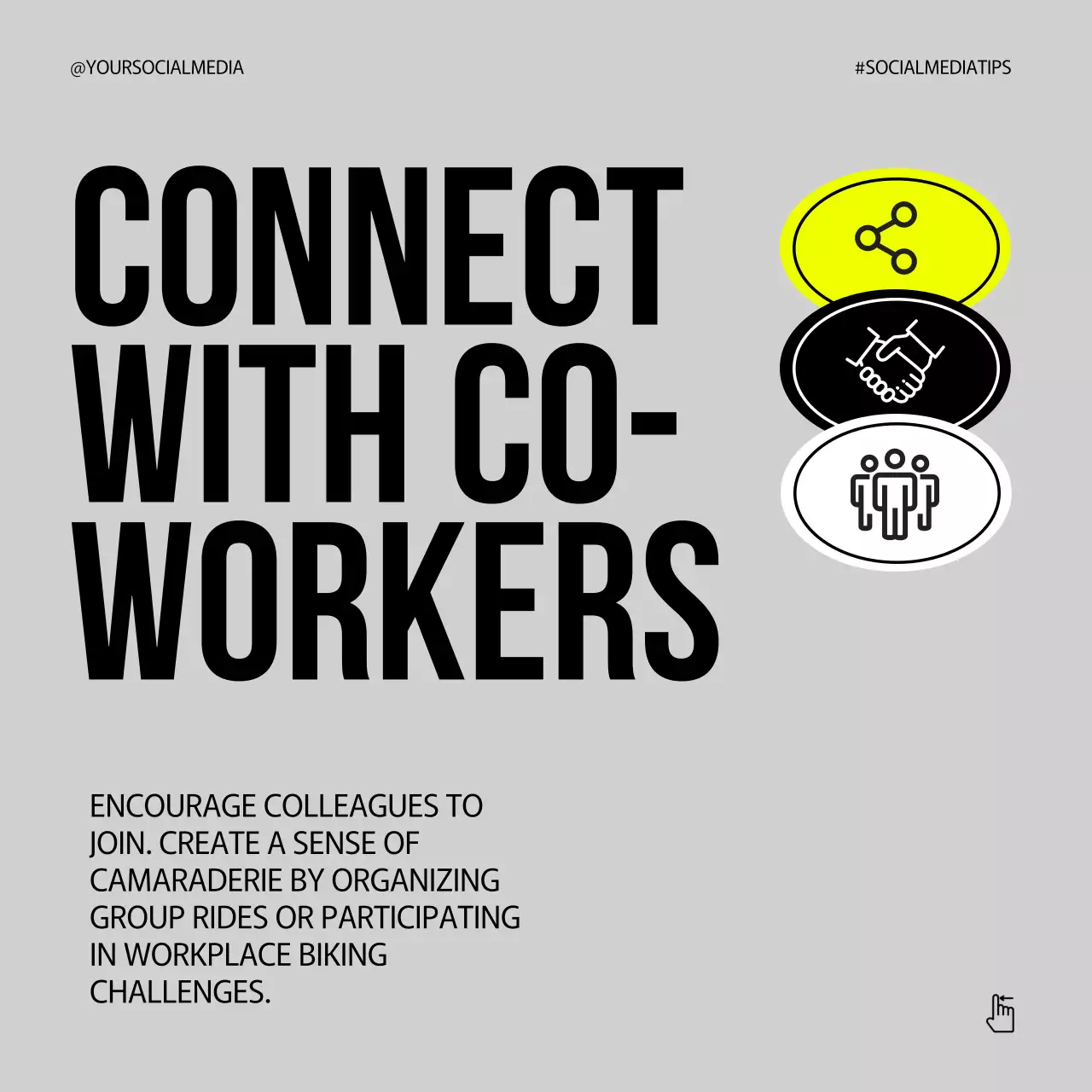 Grey Modern Bike Promotion Social Media Post