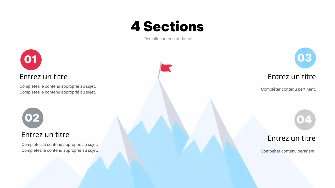 Plan de croissance de l'entreprise Sky Blue Simple
