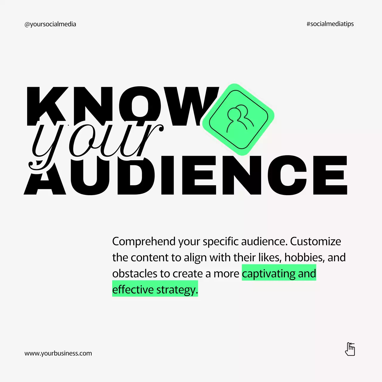 Black Modern Content Guide Social Media Post