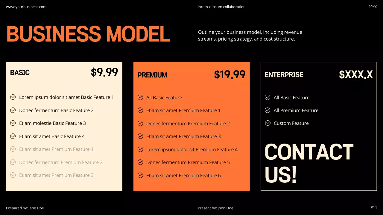 Orange Modern Business Pitch Presentation