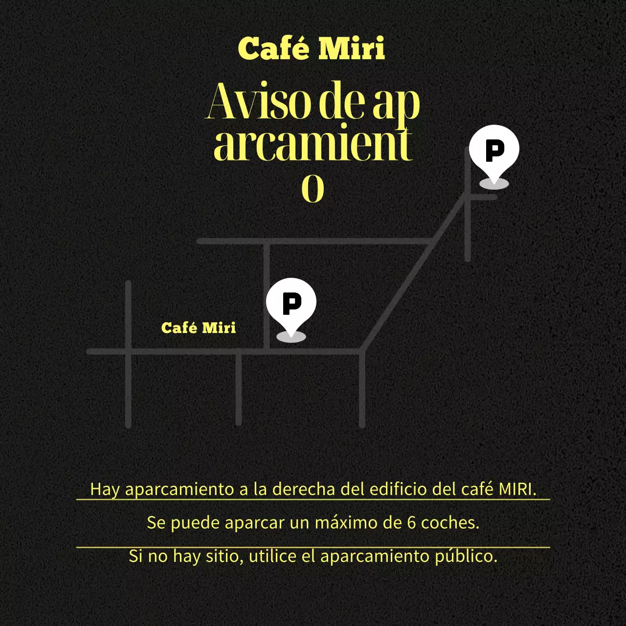 Puesto de diseño para el propietario de una cafetería de moda en amarillo y negro