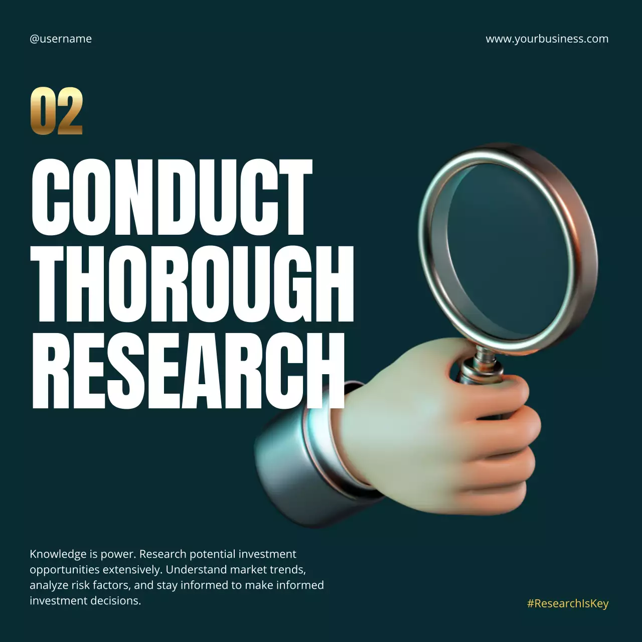 Green Modern Finance Promotion Social Media Post