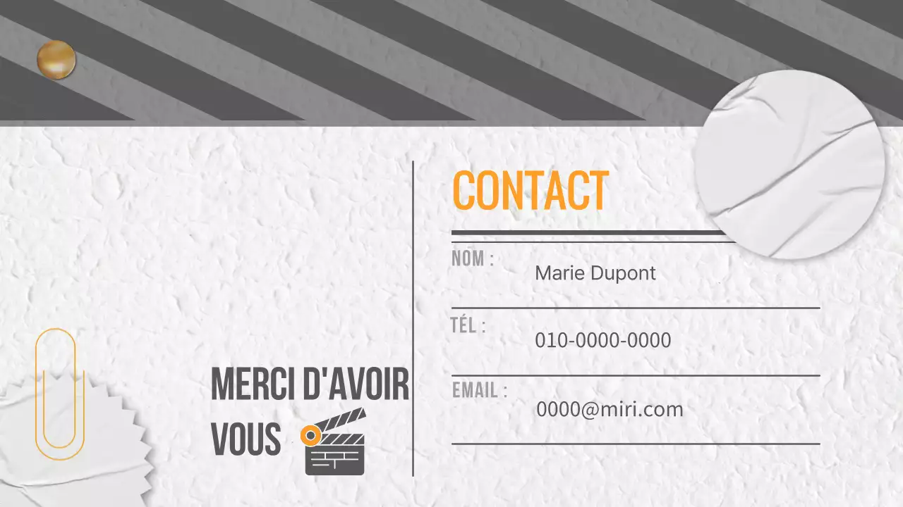 Pitch de planification du contenu vidéo, gris et jaune, à la mode