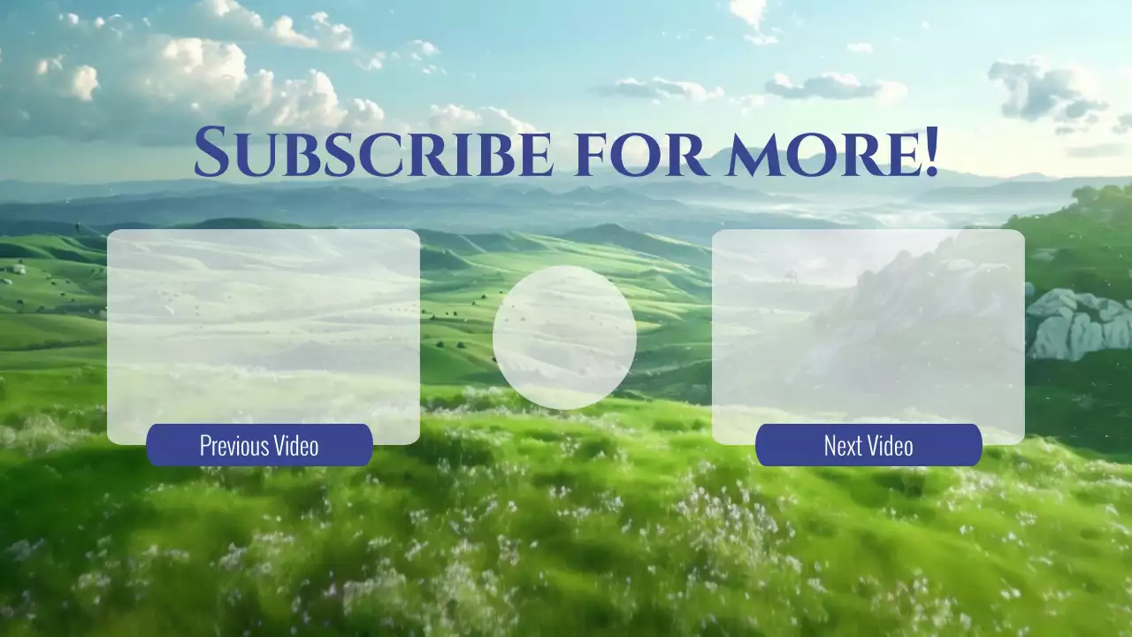 하늘색과 흰색의 자연스러운 청량감의 엔딩 화면 영상