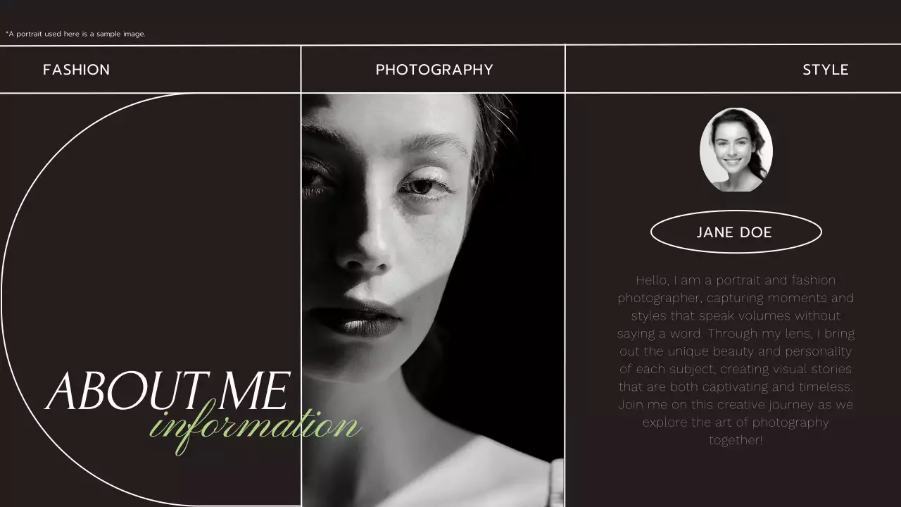 Black Elegant Photography Promotion Presentation