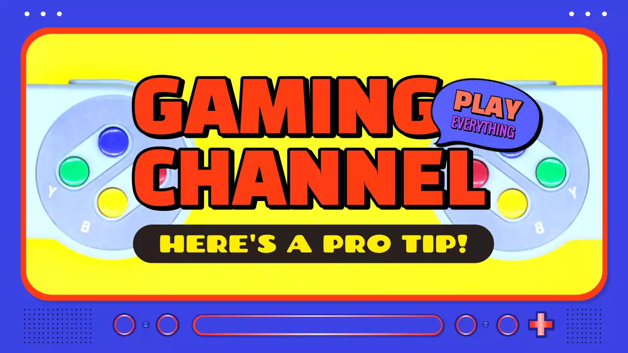 Yellow Retro Gaming Promotion YouTube Thumbnail