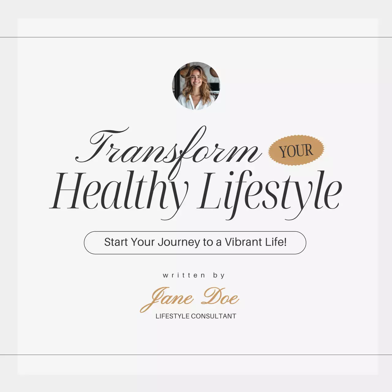 White Elegant Wellness Guide Social Media Post