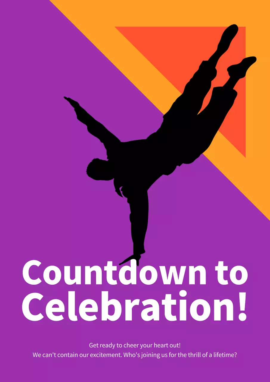 Blue and orange modern convention award promotion template