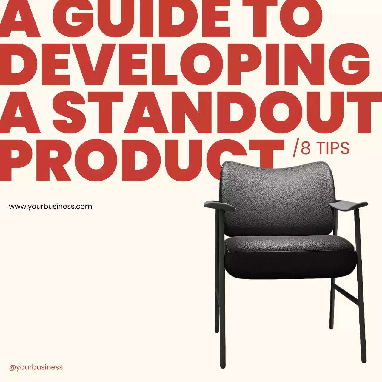 Red Modern Product Guide Social Media Post