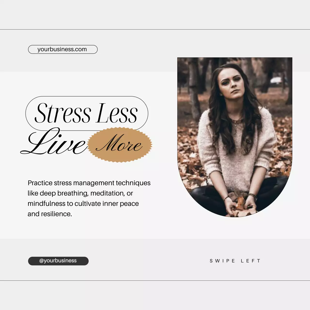 White Elegant Wellness Guide Social Media Post