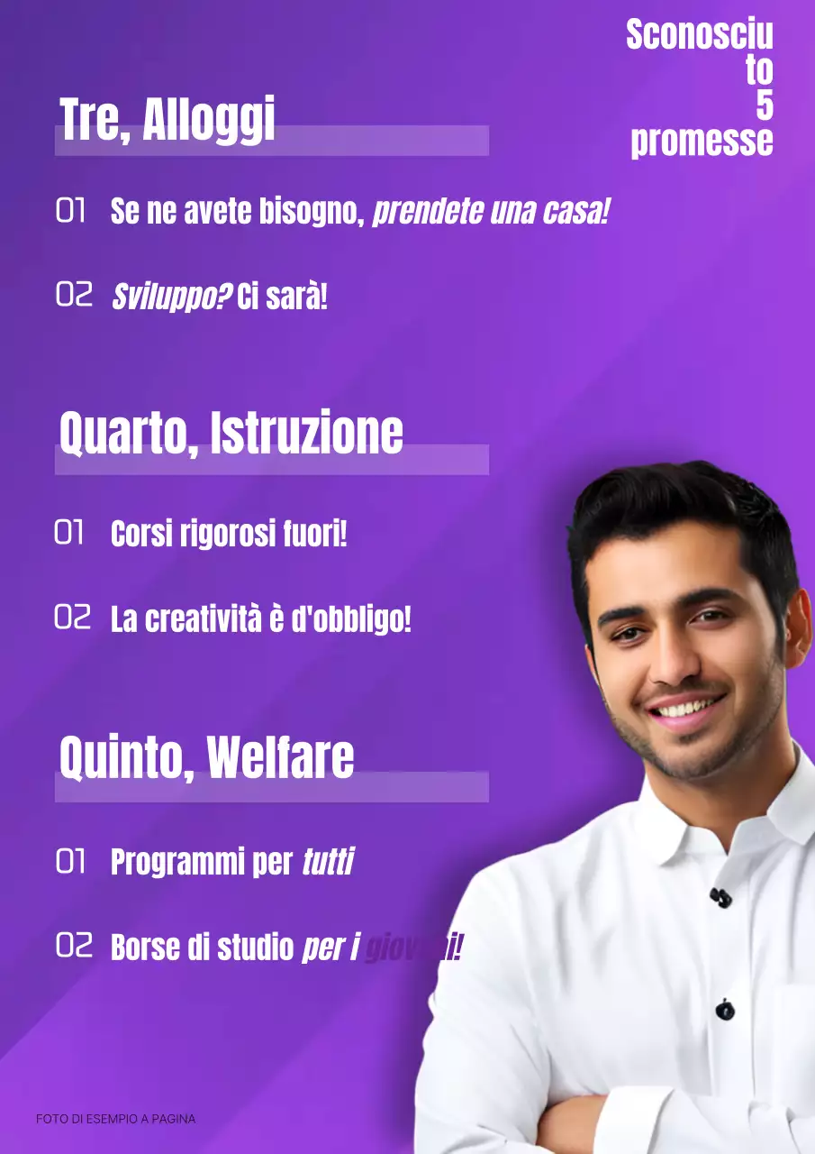 Una semplice campagna elettorale viola