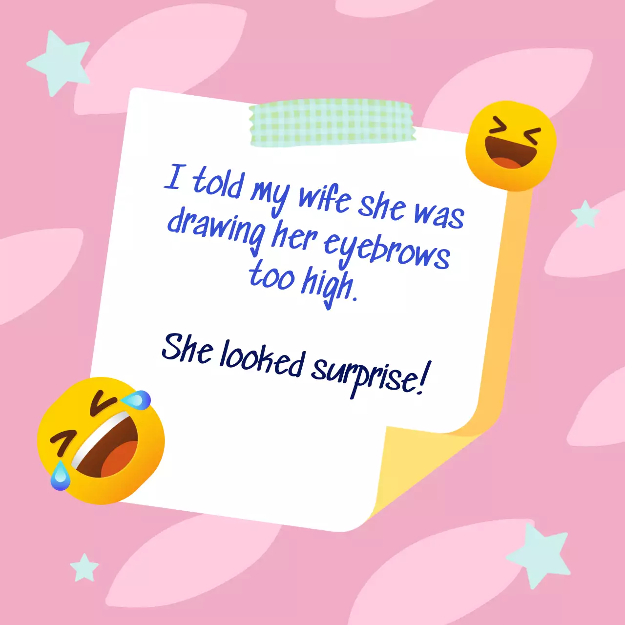 Blue Joke April Fools' Promotion Social Media Post