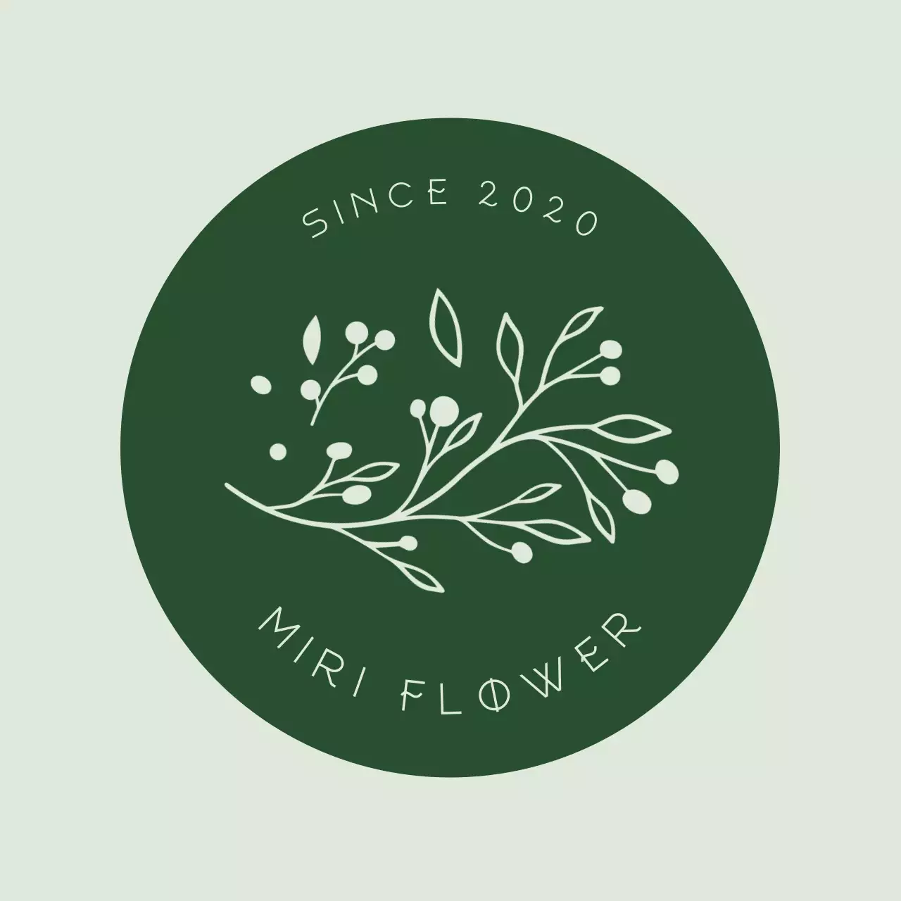 緑色の爽やかなスタイルのロゴ