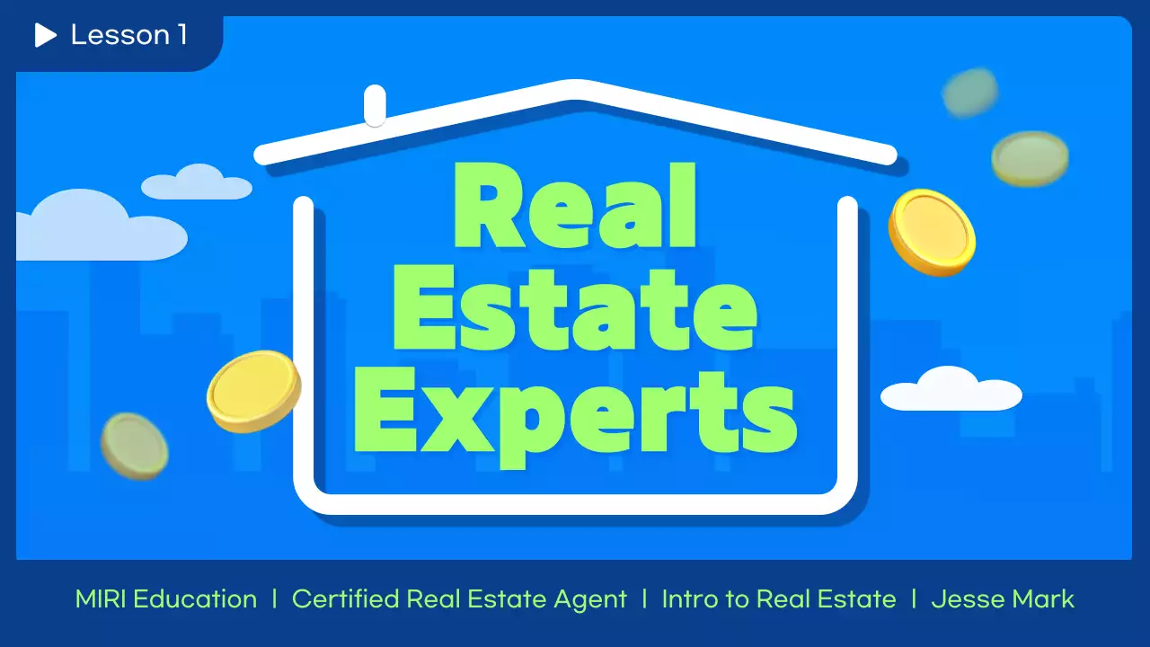 블루 모던 부동산 코스 유튜브 썸네일