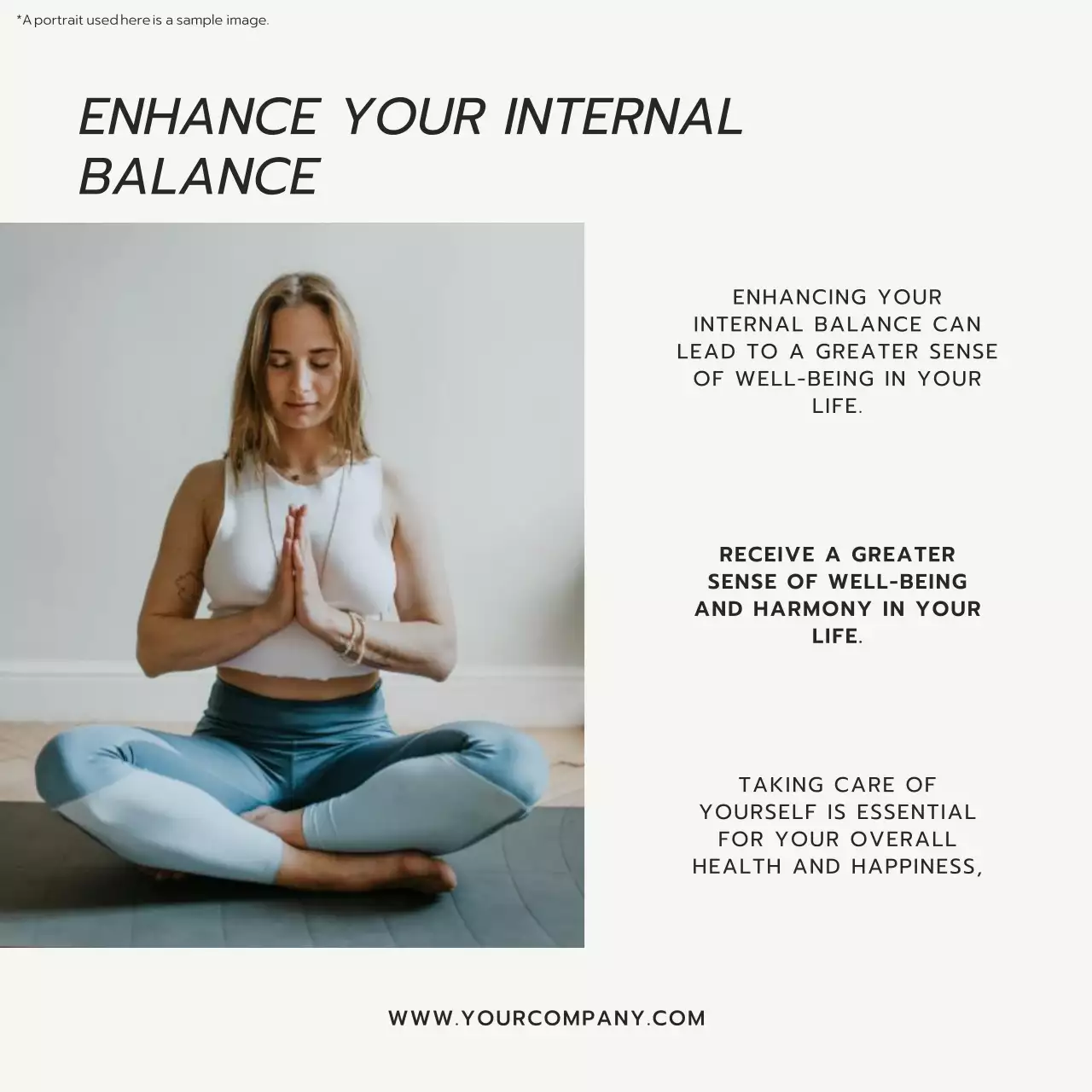 Beige Minimal Wellness Promotion Social Media Post