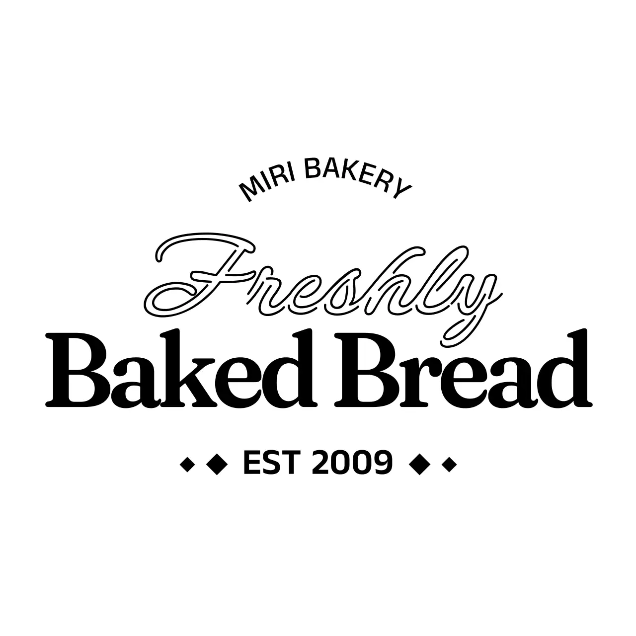 검정 타이포 조합 로고