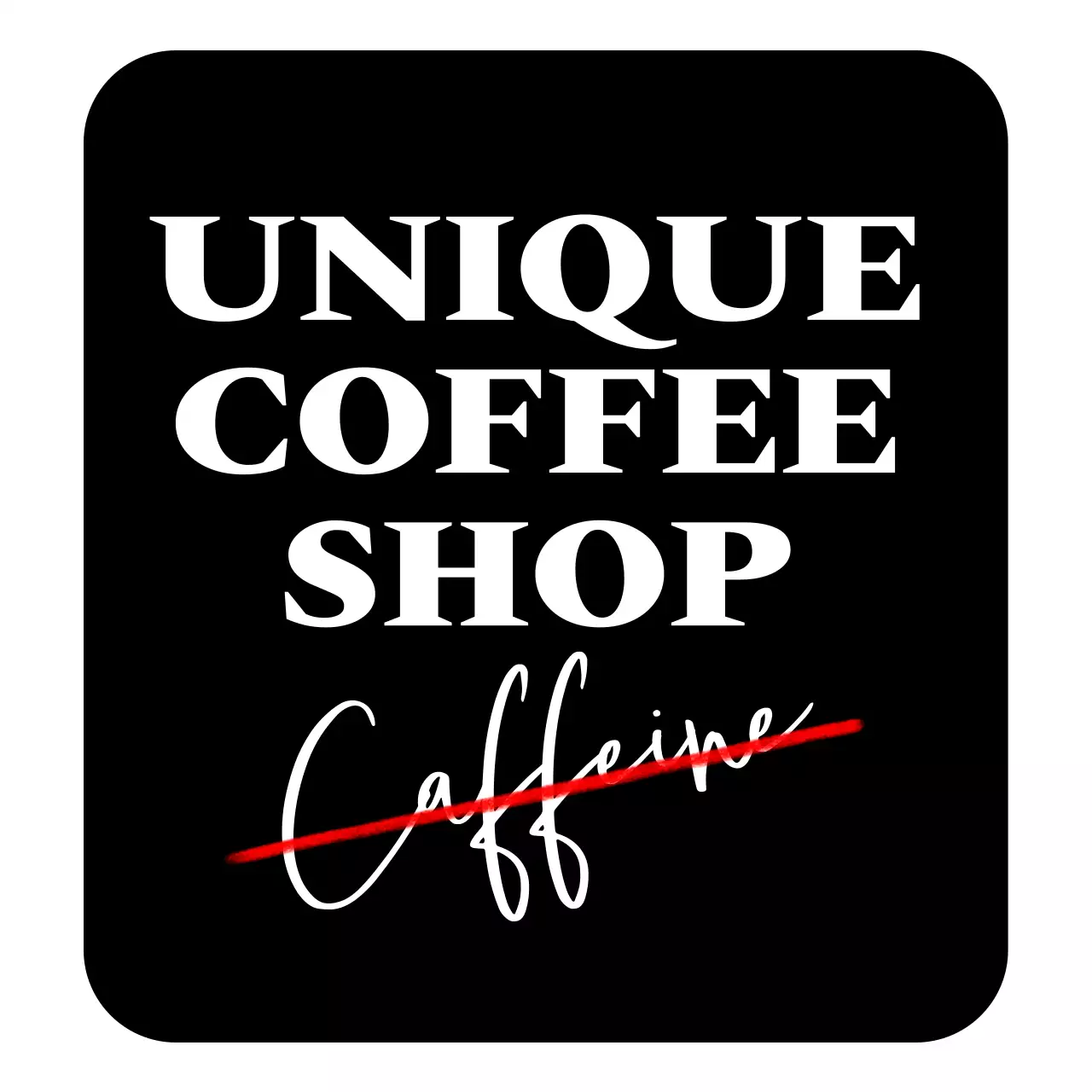 레터링 컨셉의 커피숍 홍보용