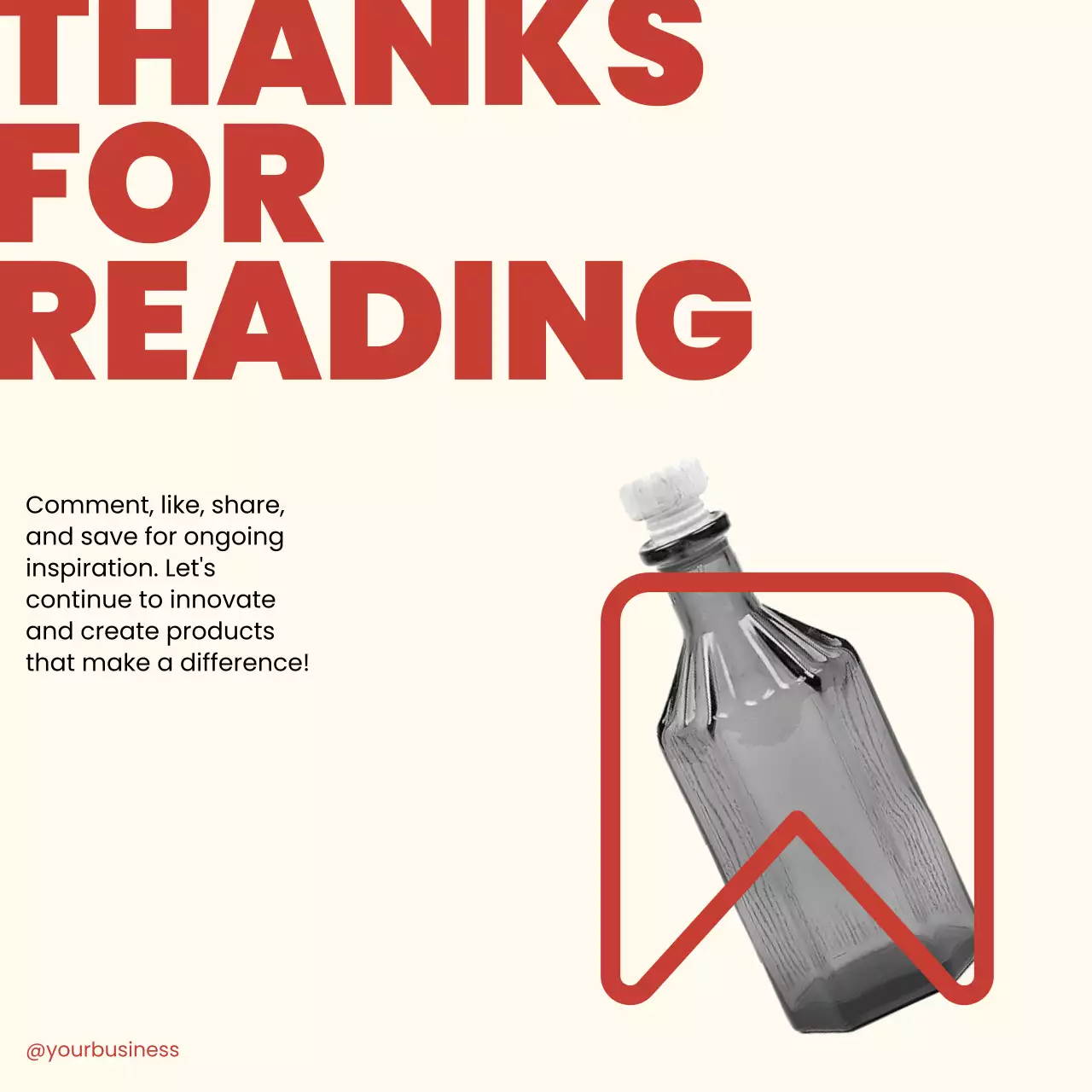 Red Modern Product Guide Social Media Post